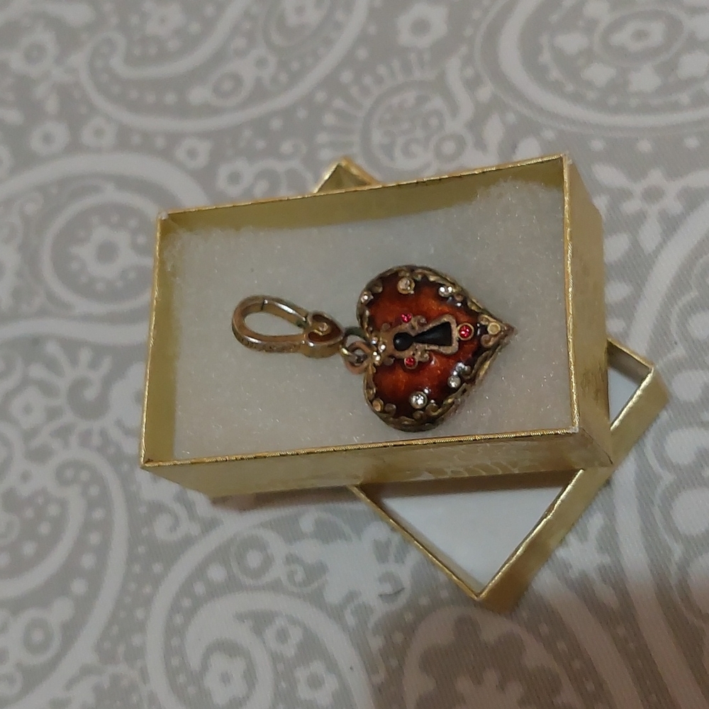 JAY STRONGWATER LIMITED EDITION HEART LOCK PENDANT